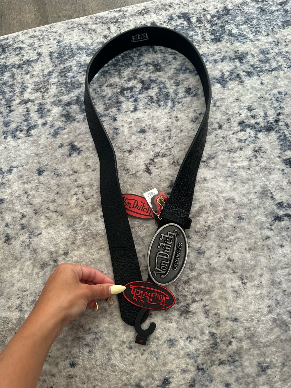 Von Dutch Originals Oversized Buckle Belt Size 38 – Brand New With Tags